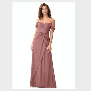 Azazie Millie Bridesmaid Dress - UNALTERED! -  Desert Rose - size A0